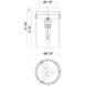 Zale 1 Light 6.88 inch Black Flush Mount Ceiling Light