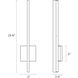 Stiletto LED 5 inch Satin Black Bath Light Wall Light
