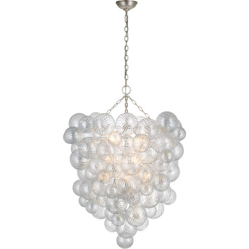 Julie Neill Talia LED 36.5 inch Burnished Silver Leaf Entry Chandelier Ceiling Light, Grande