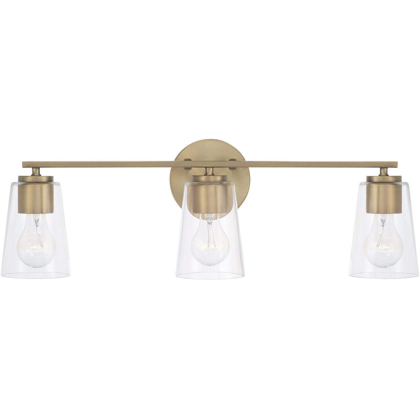 Portman 3 Light 25 inch Aged Brass Vanity Light Wall Light