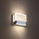 Glacier LED 3 inch Chrome ADA Wall Sconce Wall Light in 9in.