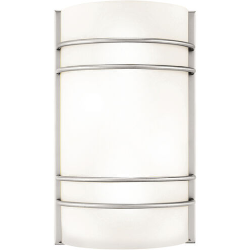 Artemis 2 Light 8 inch Brushed Steel ADA Wall Sconce Wall Light