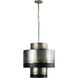 Cannery 4 Light 18 inch Ombre Galvanized Pendant Ceiling Light