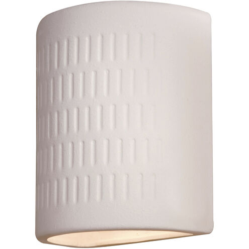 ML 1 Light 10 inch White Ceramic Outdoor Wall Sconce in Incandescent, Great Outdoors