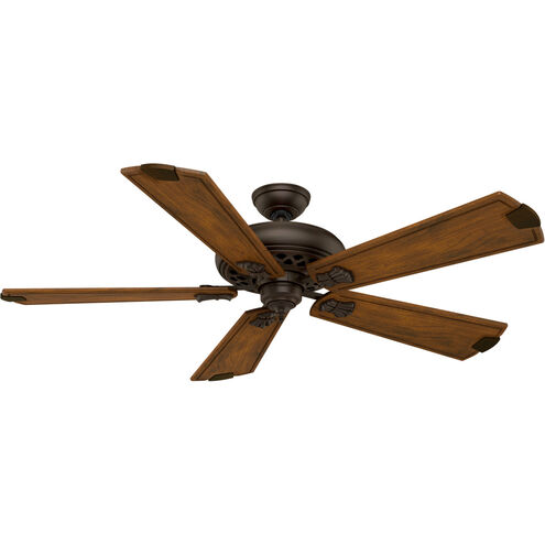 Fellini 60 inch Brushed Cocoa with Walnut, Walnut Blades Ceiling Fan