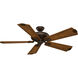 Fellini 60 inch Brushed Cocoa with Walnut, Walnut Blades Ceiling Fan