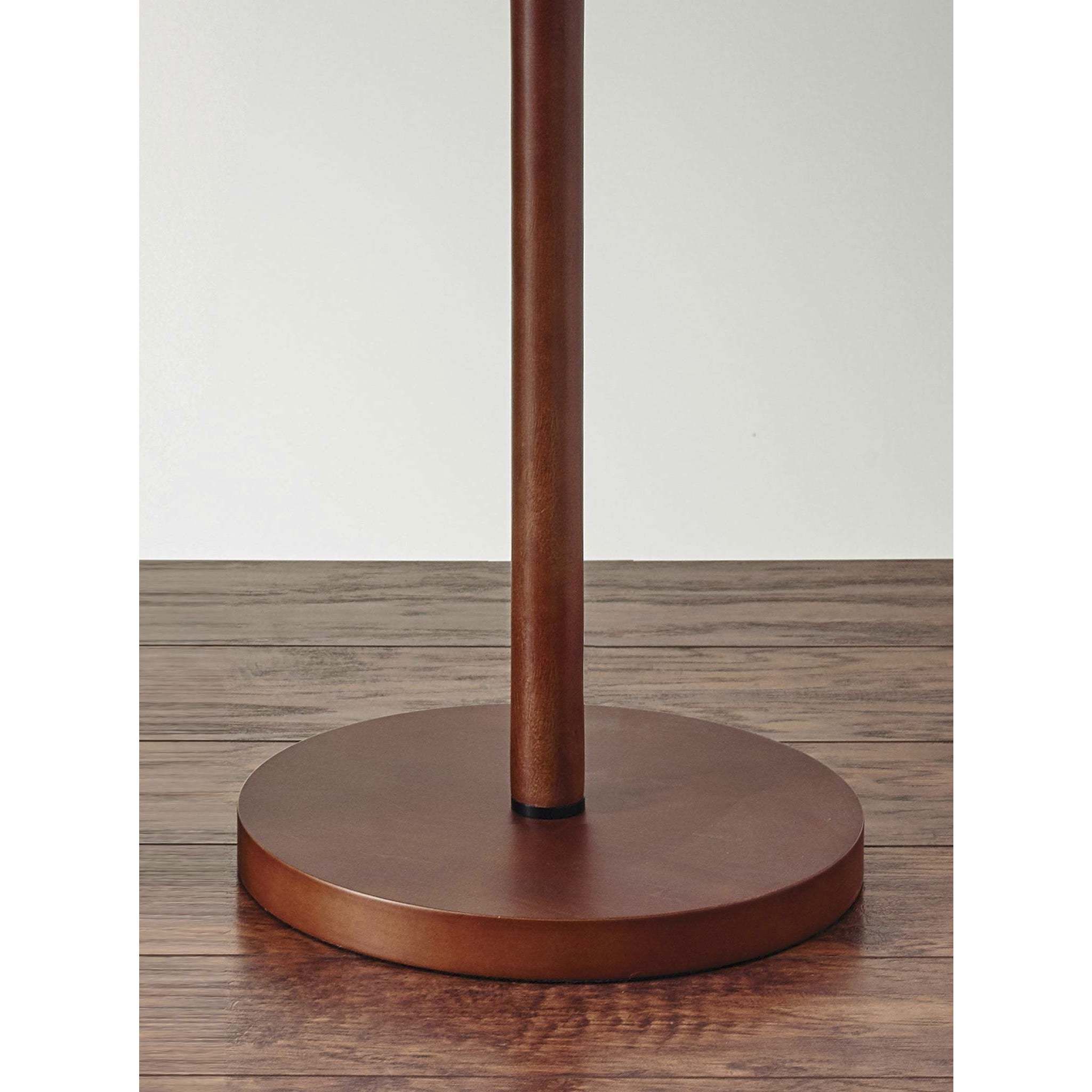 Hamptons 65 inch 100 watt Walnut Floor Lamp Portable Light