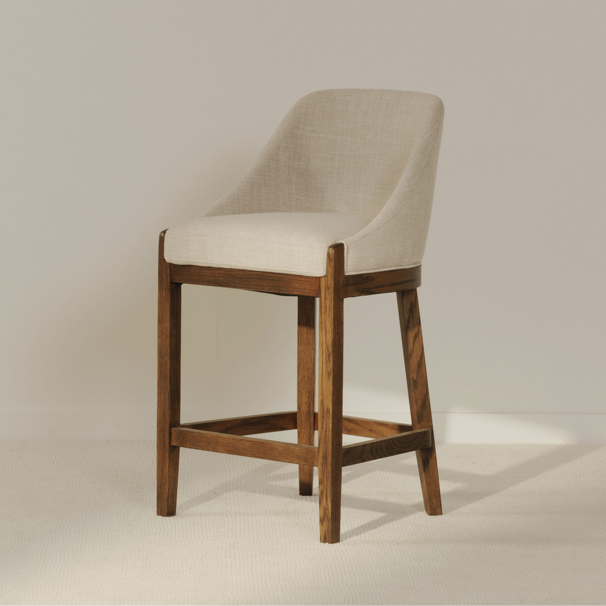 Edward 37 inch Beige Counter Stool