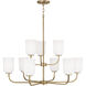 Lawson 9 Light 32 inch Aged Brass Chandelier Ceiling Light