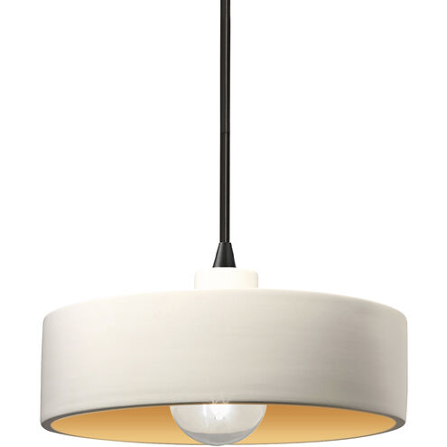 Radiance Collection 1 Light 12 inch Matte Black Pendant Ceiling Light