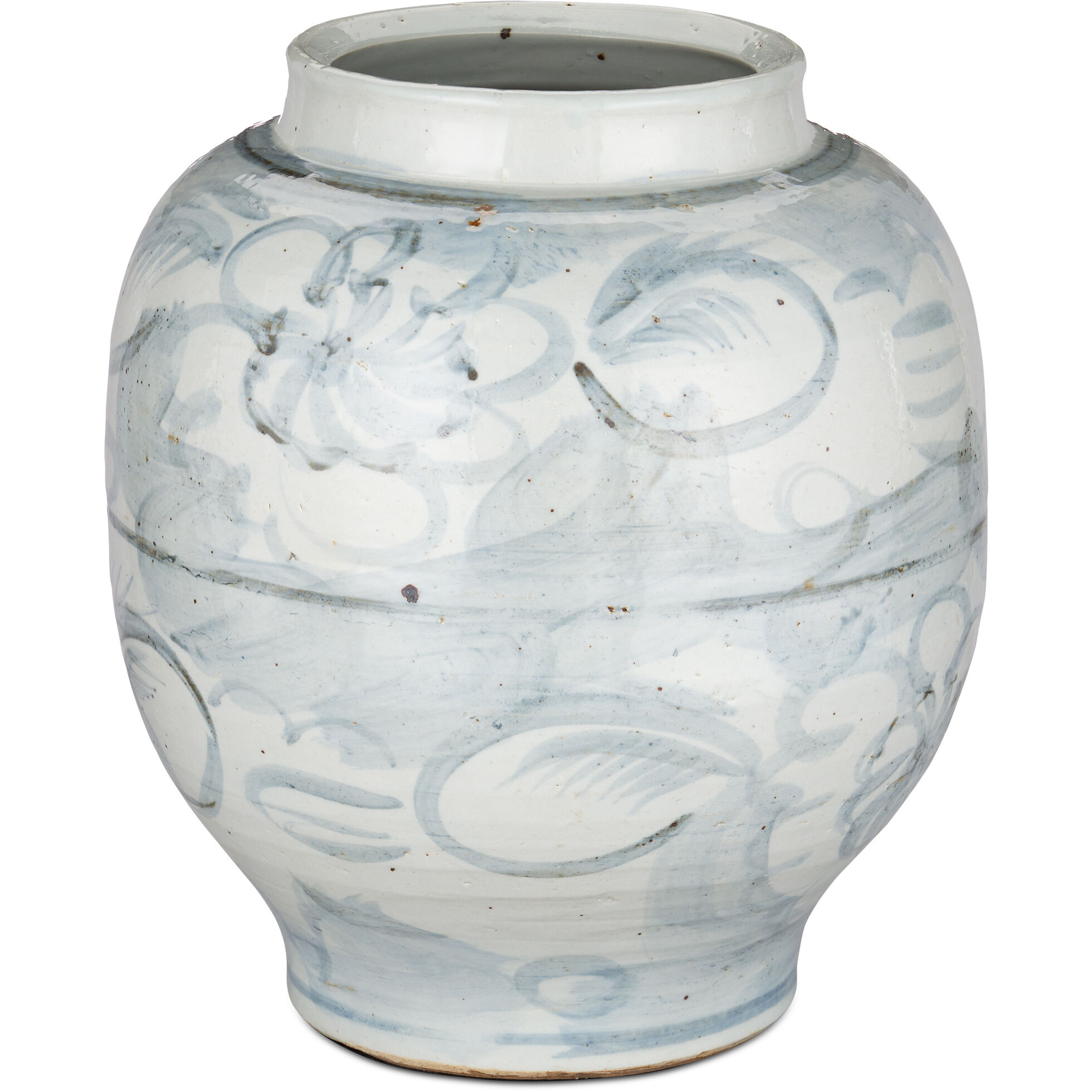 Ming-Style Countryside 13.25 X 13 inch Preserve Pot