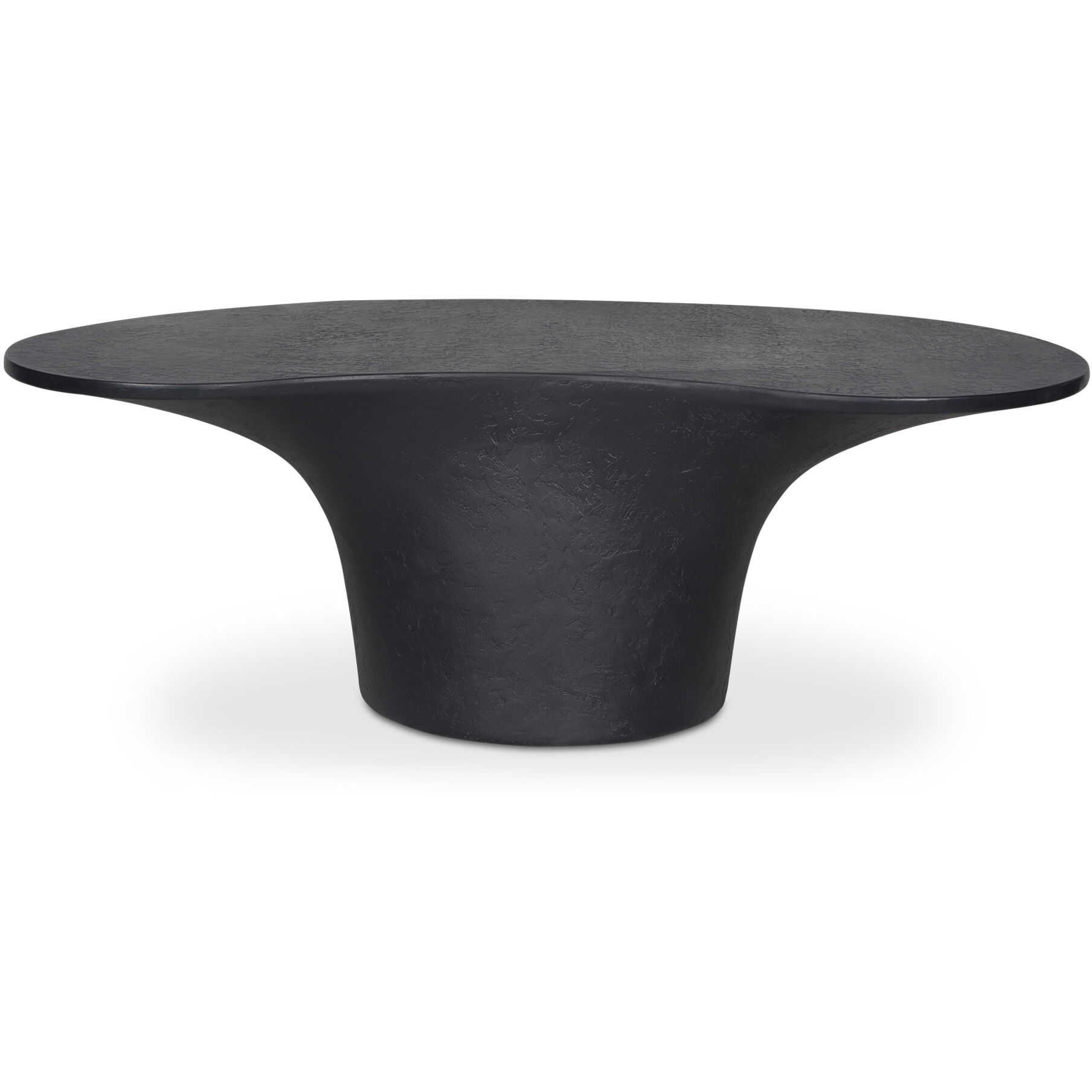 Yumi 47 X 23.6 inch Black Outdoor Coffee Table