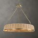 Ladakh 9 Light 28 inch Weathered Brushed Brass Pendant Ceiling Light