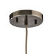 Urban Form 1 Light 5 inch Gray with Black Nickel Mini Pendant Ceiling Light