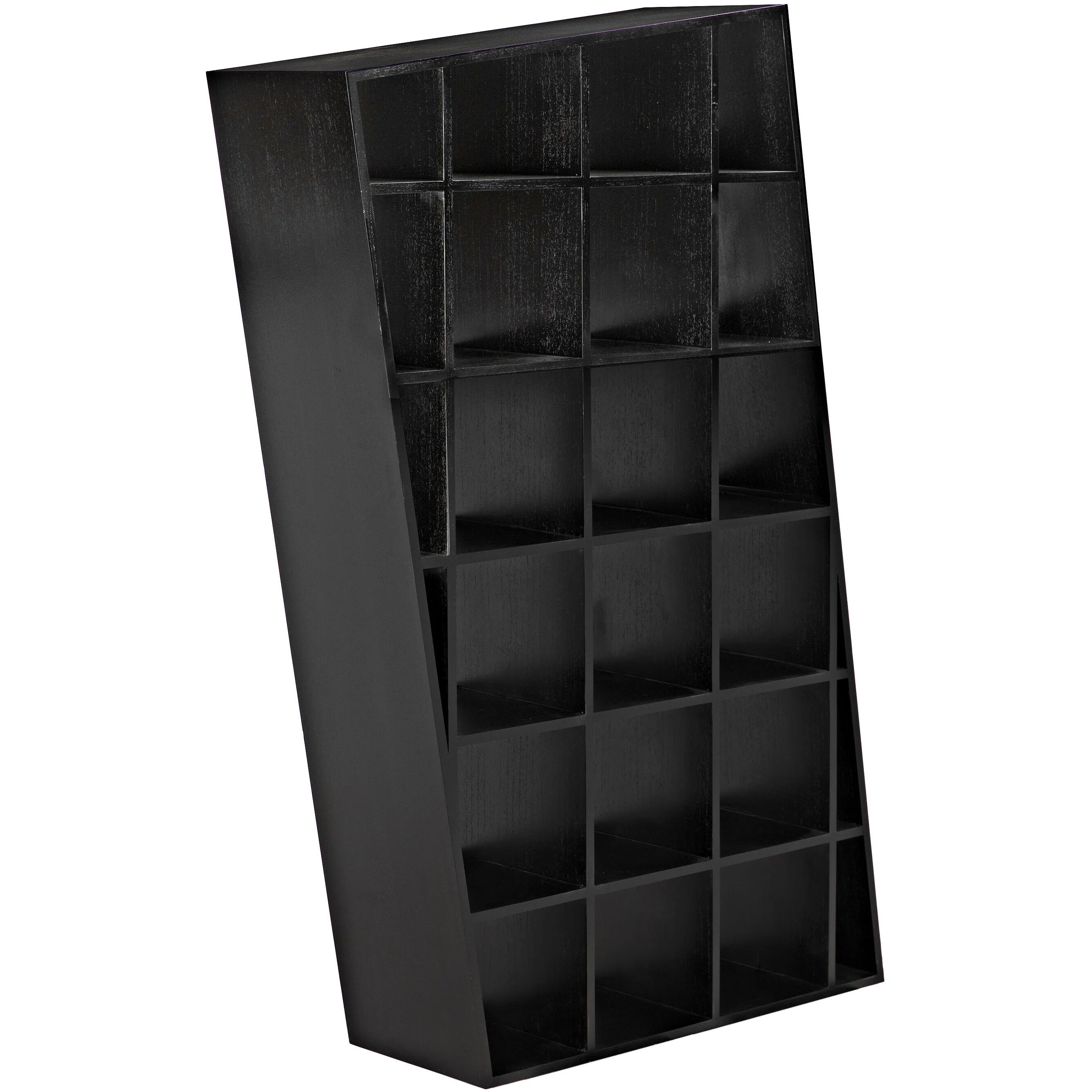 Barsum Hand Rubbed Black Bookcase