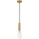 Ballston Edison LED 3.75 inch Satin Gold Mini Pendant Ceiling Light