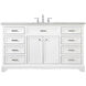 Americana 60 X 22 X 35 inch White Vanity Sink Set
