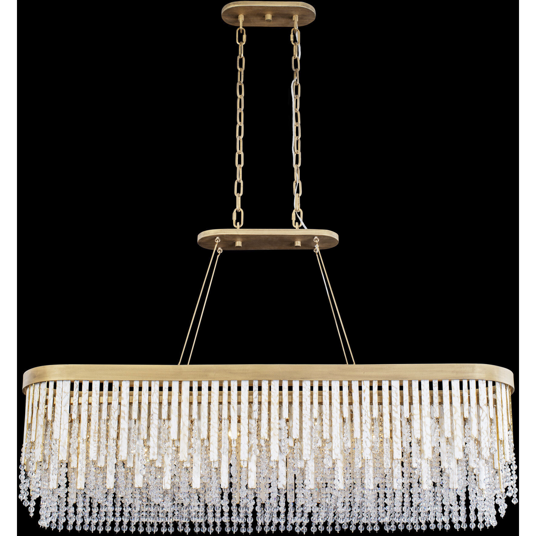 Lafayette 6 Light 48 inch Havana Gold Linear Pendant Ceiling Light