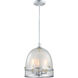 Theia 3 Light 11 inch Matte Silver Pendant Ceiling Light