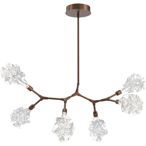 Blossom LED 40 inch Gilded Brass Linear Pendant Ceiling Light in 2700K LED, Modern Branch