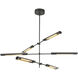 Astrid LED 41.63 inch Metal Shade/Urban Bronze Multi Pendant Ceiling Light