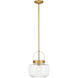Wickglow 1 Light 11 inch Legacy Brass Pendant Ceiling Light