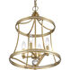 Noura 4 Light 15 inch Champagne Gold and Clear Pendant Ceiling Light