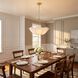 AH by Alexa Hampton Stassi 4 Light 32 inch Burnished Brass Chandelier Ceiling Light