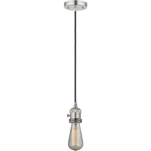 Franklin Restoration Bell LED 8 inch Polished Nickel Mini Pendant Ceiling Light in Plated Smoke