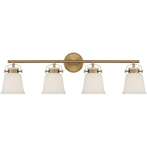 Kaden 4 Light 34 inch Warm Brass Bathroom Vanity Light Wall Light, Essentials