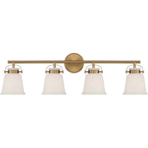 Kaden 4 Light 34 inch Warm Brass Vanity Light Wall Light, Essentials