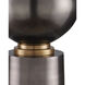 Tamerlane 27.5 inch 150 watt Black Nickel and Vintage Brass Table Lamp Portable Light