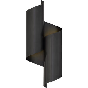 Visual Comfort Signature Collection AERIN Iva 2 Light 7 inch Bronze Wrapped Sconce Wall Light, Medium ARN2065BZ - Open Box