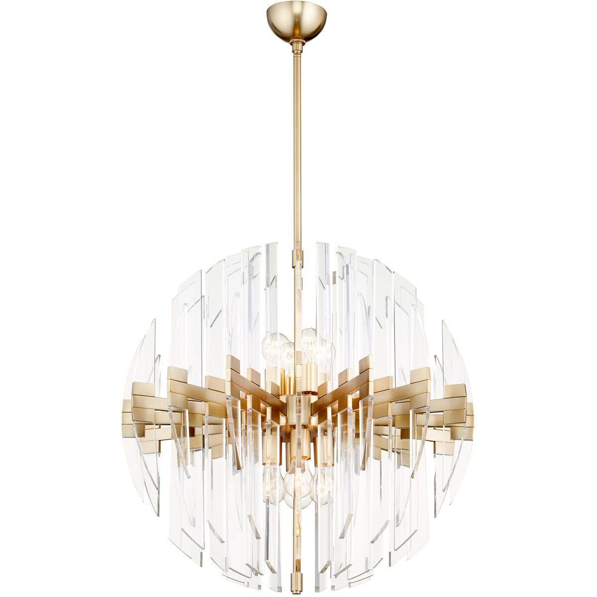 Cyan Design 6310 27 80 Zion 8 Light 27 inch Aged Brass Chandelier