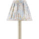 Wildflower Pastel Blue and Pastel Pink and Ivory 6 inch Tapered Chandelier Shade