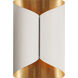 AERIN Selfoss 2 Light 7 inch Plaster White Sconce Wall Light