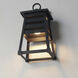 Shutters 1 Light 14 inch Black Outdoor Wall Mount