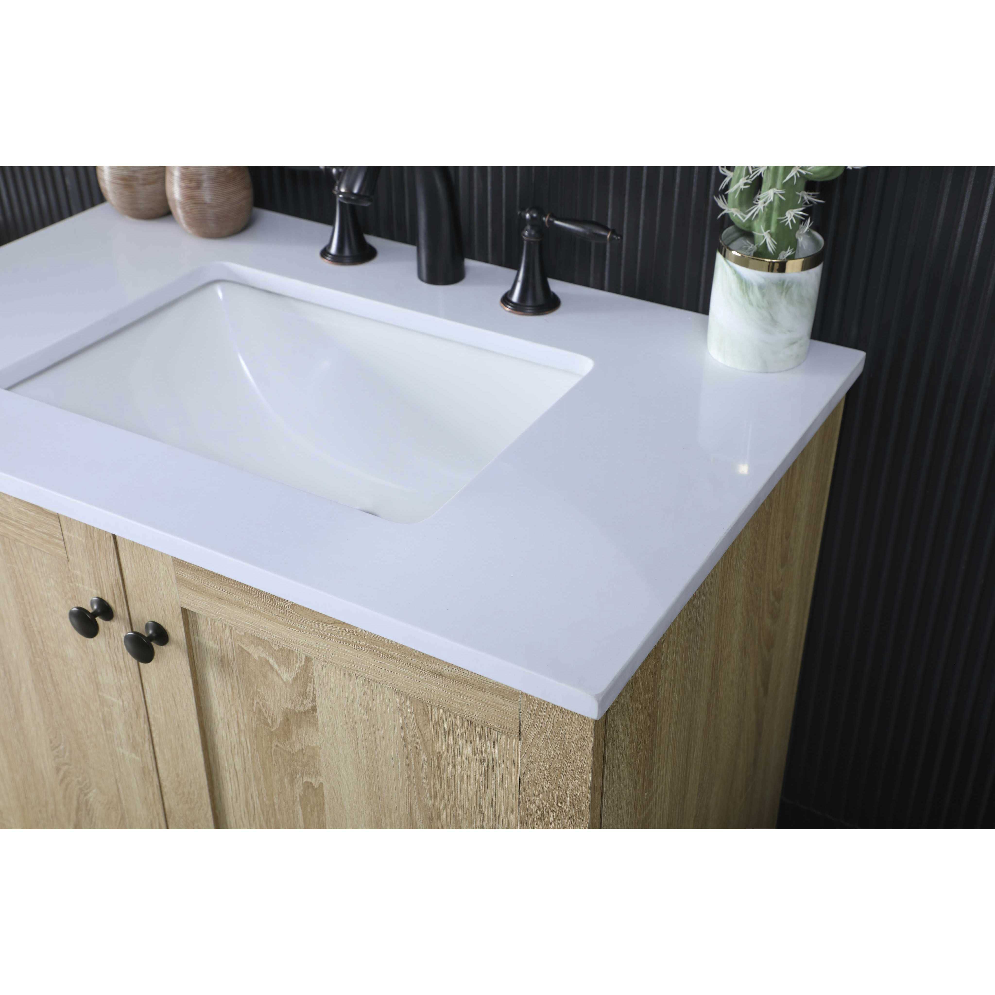Soma 30 X 34 inch Mango Wood Bathroom Vanity Cabinet