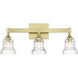 Gregory Bath Vanity Light Wall Light in Aged Brass