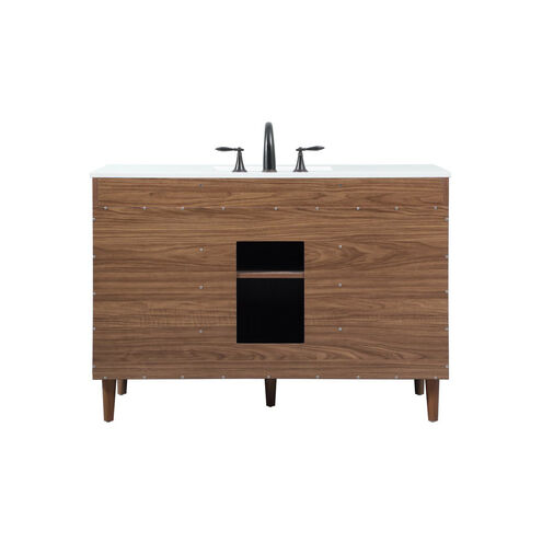 Baldwin 48 X 22 X 34 inch Walnut Brown Vanity Sink Set