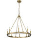 Barclay 8 Light 33 inch Olde Brass Chandelier Ceiling Light