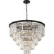Canada 15 Light 32 inch Black Chandelier Ceiling Light