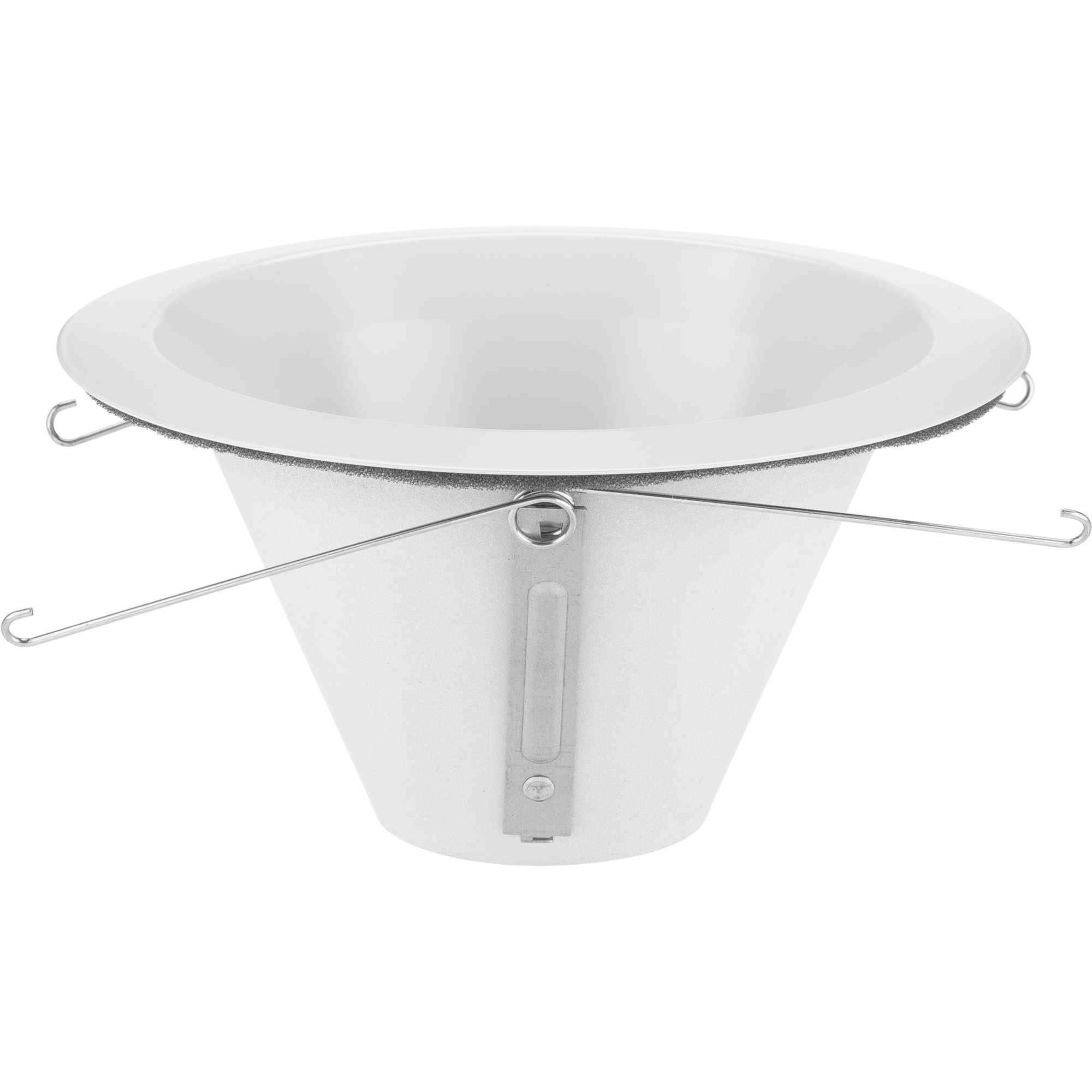 6in Shallow Recessed Trim PAR-30SN Satin White Open Trim