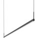 Thin-Line LED 72 inch Satin Black Pendant Ceiling Light in 6ft., 3500K