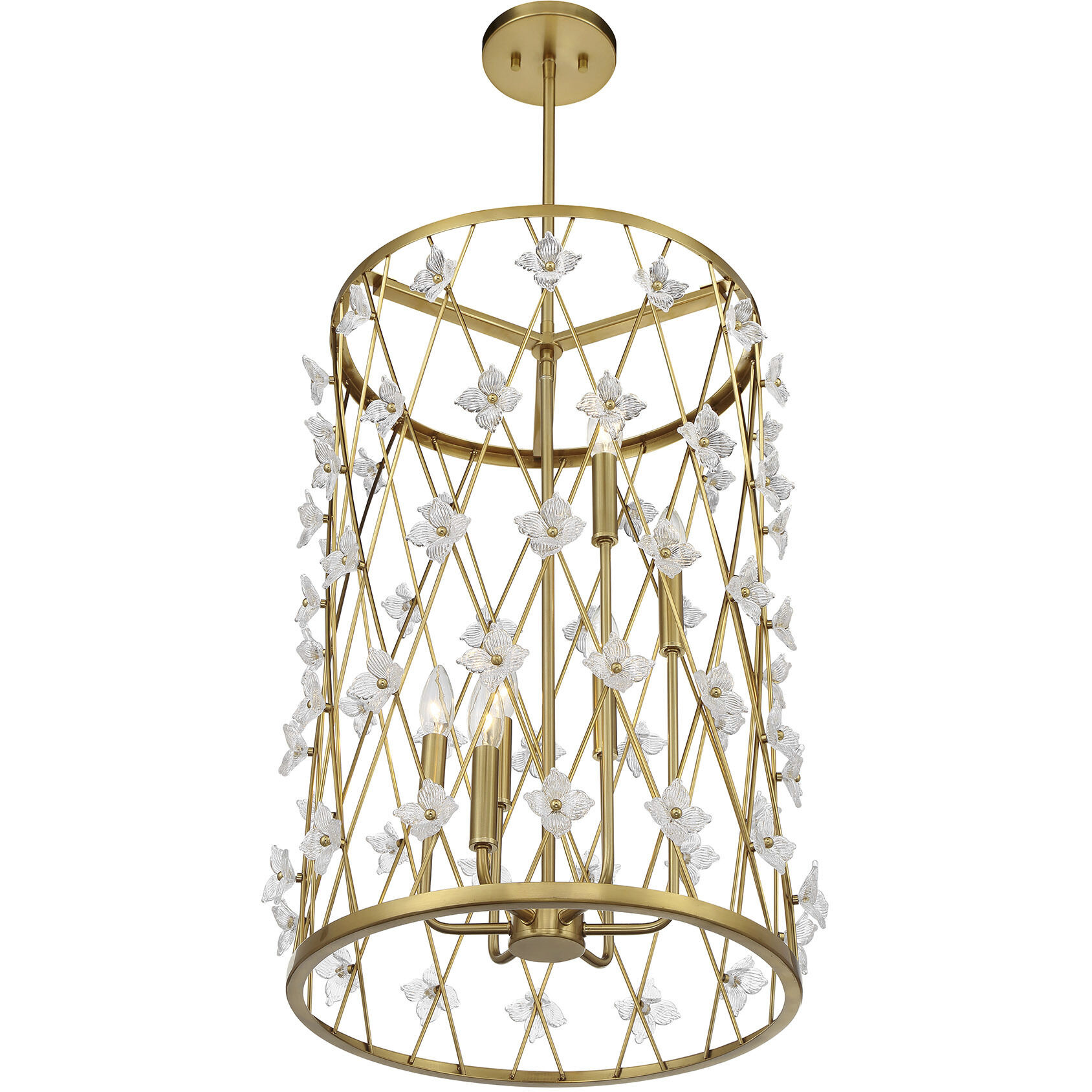 Bailey 6 Light 18 inch Warm Brass Pendant Ceiling Light