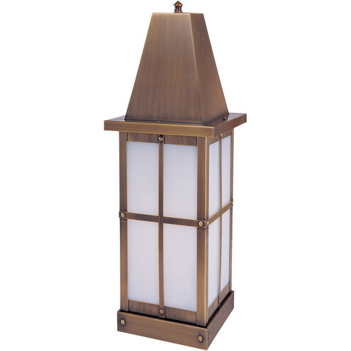 Hartford 1 Light 18.5 inch Antique Brass Column Mount in Off White