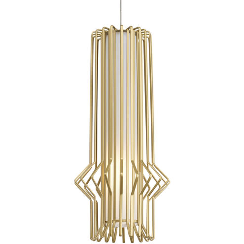 Sean Lavin Mini Syrma 1 Light 12 Satin Nickel Low-Voltage Pendant Ceiling Light in FreeJack, LED 90 CRI 3000K, Satin Gold