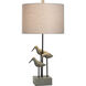 Chittaway 31 inch 150 watt Gray Table Lamp Portable Light