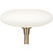 Rico Espinet Ovo 66 inch 150.00 watt Aged Brass Torchiere Portable Light