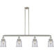 Franklin Restoration Canton LED 50.63 inch Brushed Satin Nickel Island Light Ceiling Light in Seedy Glass, Franklin Restoration